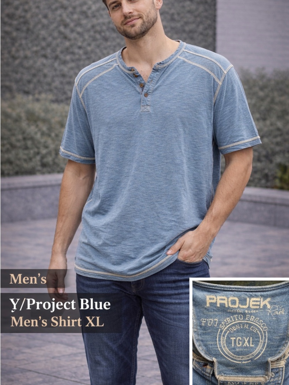 Y/Project Blue Men's Shirt XL